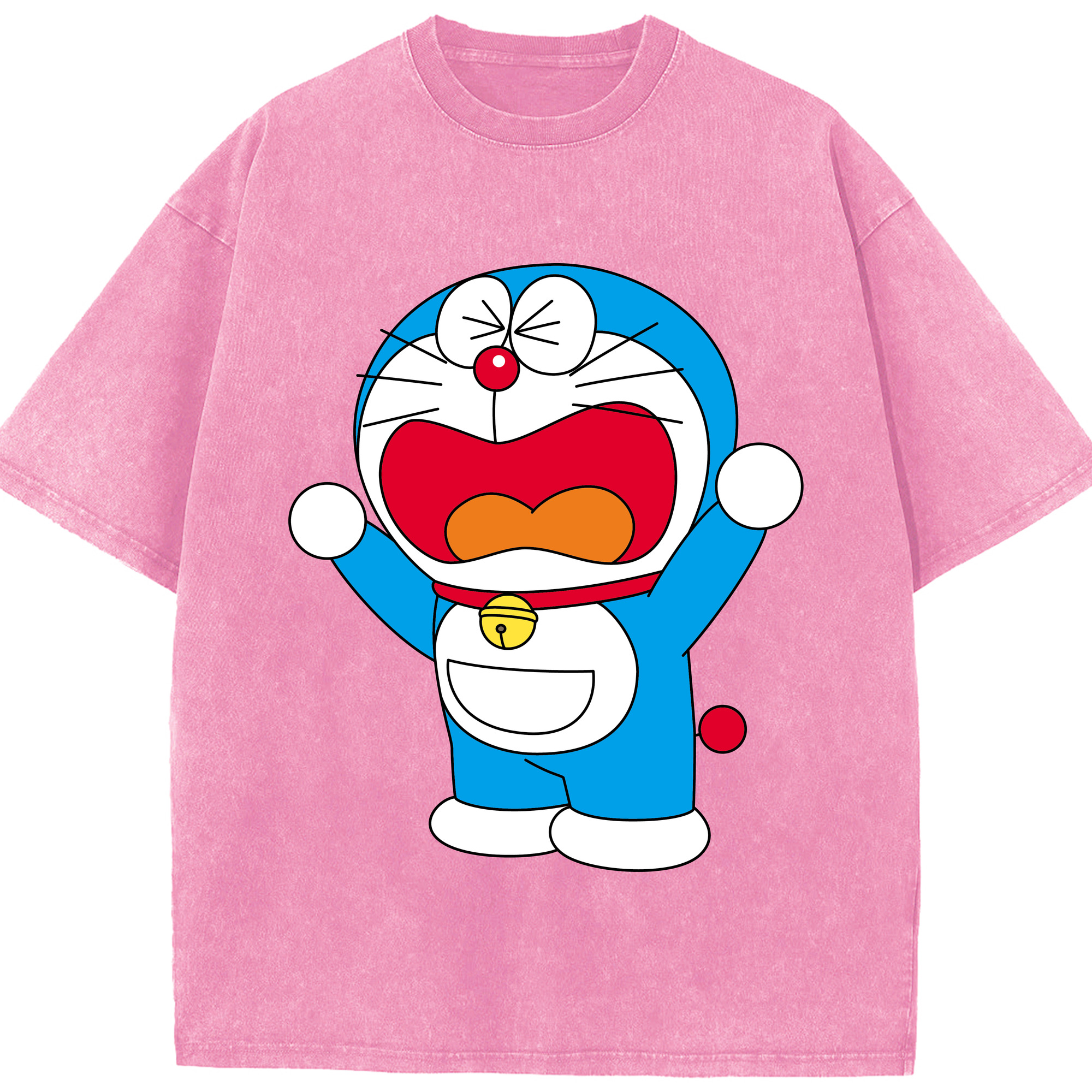 （画像用） ドラえもん Doraemon 綿100% ヴィンテージ風 半袖Tシャツ（フロントプリント）